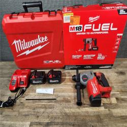 HOUSTON LOCATION - AS-IS Milwaukee 2912-22 M18 Fuel 18V 1 SDS Plus Rotary Hammer with Battery & Charger
