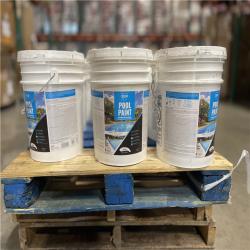 DALLAS LOCATION -DALLAS LOCATION -Dyco Pool Paint 5 Gal. 3150 White Semi-Gloss Acrylic Exterior Paint PALLET- (10 UNITS)