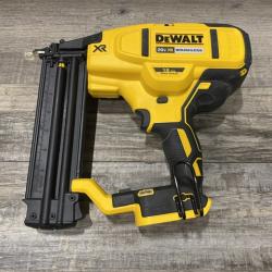 AS-IS DEWALT 20V MAX XR Lithium-Ion Electric Cordless 18-Gauge Brad Nailer (Tool Only)