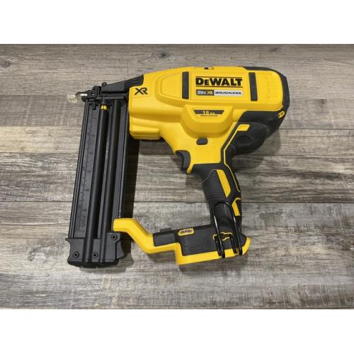 AS-IS DEWALT 20V MAX XR Lithium-Ion Electric Cordless 18-Gauge Brad Nailer (Tool Only)