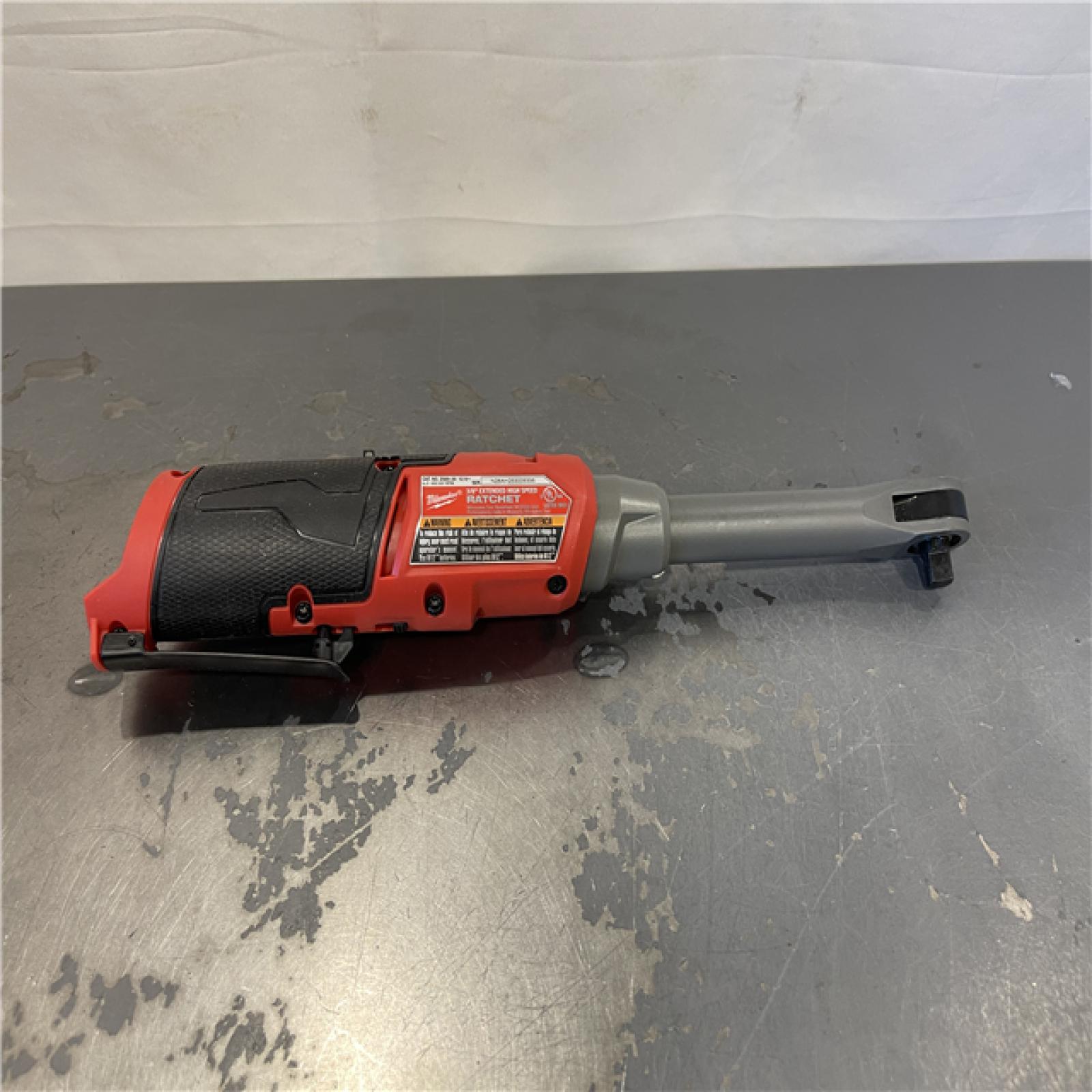 AS-IS- Milwaukee 12V Cordless 3/8 Extended Reach High Speed Ratchet (Tool Only)