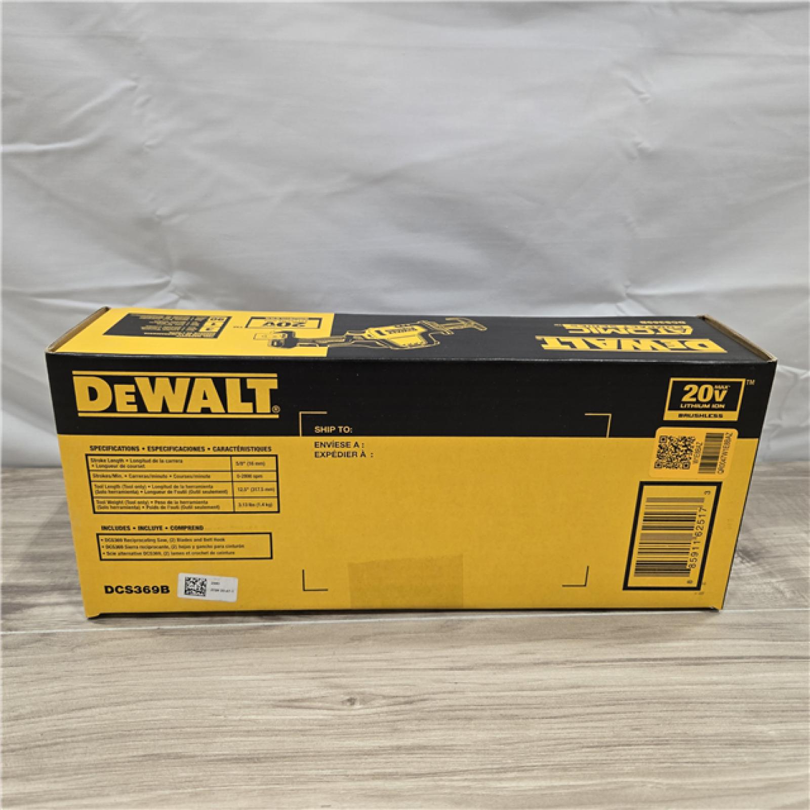 LIKE NEW! - Dewalt 20V MAX Cordless One-Handed Reciprocating Saw (Tool Only)
