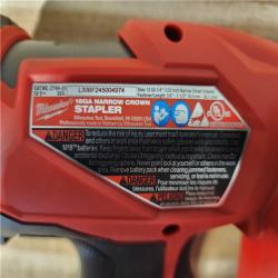 HOUSTON LOCATION - AS-IS Milwaukee FUEL 18-Volt Lithium-Ion Brushless Cordless 18-Gauge 1/4 in. Narrow Crown Stapler (Tool-Only)