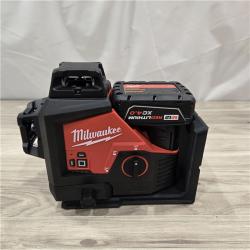 AS-IS Milwaukee-3632-21 M12 Green Beam Laser 360° 3-Plane Kit