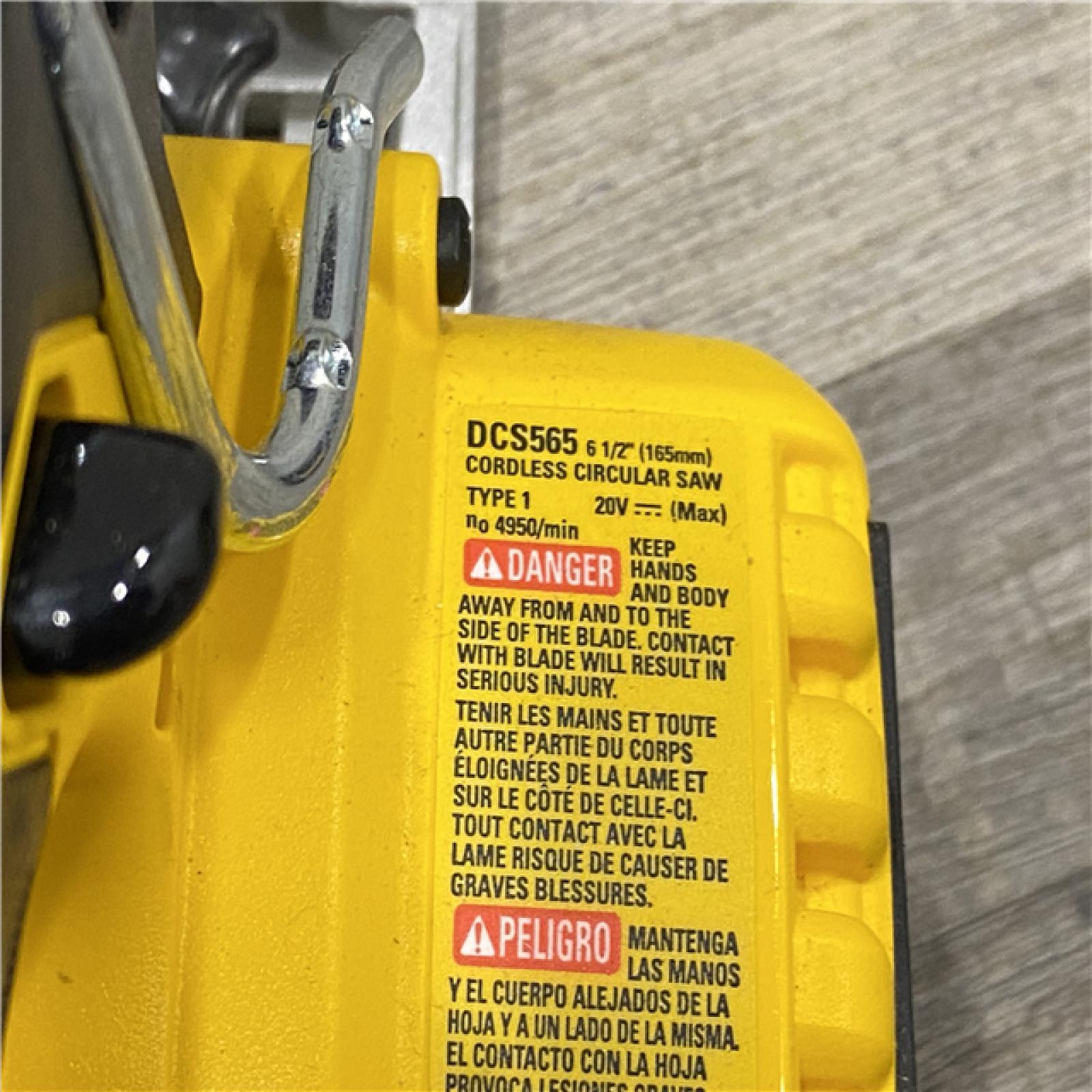 AS-IS DEWALT 20V MAX Cordless Brushless 6-1/2 in. Sidewinder Style Circular Saw (Tool Only)