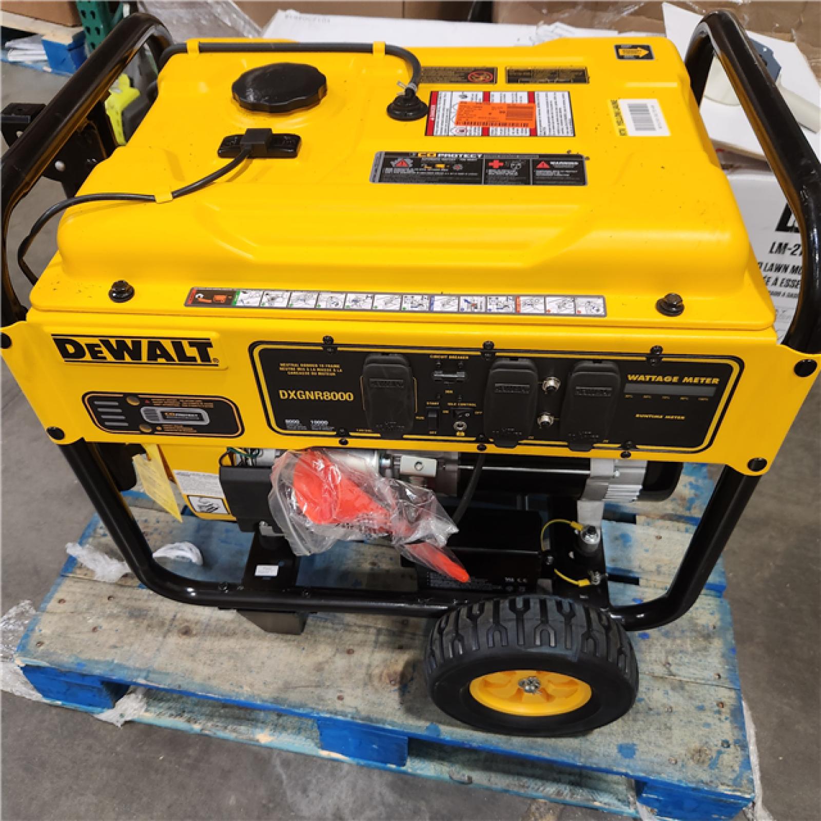 Dallas Location - As-Is DEWALT 10000 / 8000-Watt Gas Powered Portable Generator DXGNR8000
