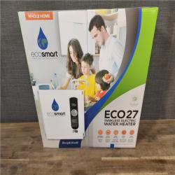 HOUSTON LOCATION - AS-IS (NEW) ECOSMART ECO27 TANKLESS ELECTRIC WATER HEATER
