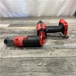 AS-IS Milwaukee FUEL 18V Cordless Mid Torque 1/2 in. Impact Wrench w/ 12 FUEL 3/8 in. Ratchet Combo Kit