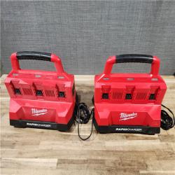 HOUSTON LOCATION - AS - IS MILWAUKEE BATTERY CHARGER PACK QTY - 2