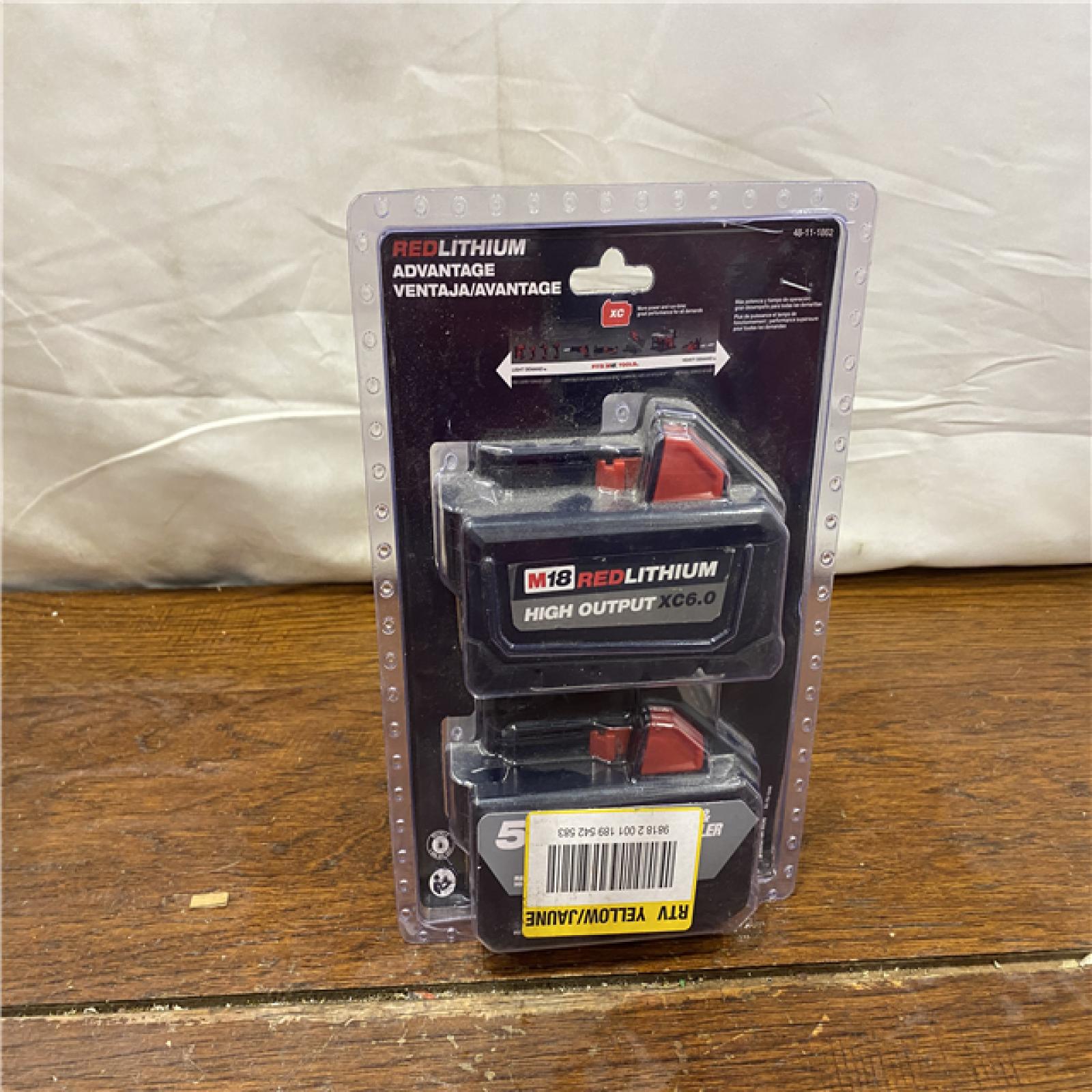 AS-IS M18 18-Volt Lithium-Ion High Output 6.0Ah Battery Pack (2-Pack)