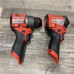 AS-IS Milwaukee  FUEL 12-Volt Lithium-Ion Brushless Cordless Hammer Drill and Impact Driver Combo Kit