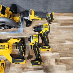HOUSTON LOCATION - AS-IS DEWALT 6 TOOL COMBO KIT W/ (2) BATTERY & CHARGER