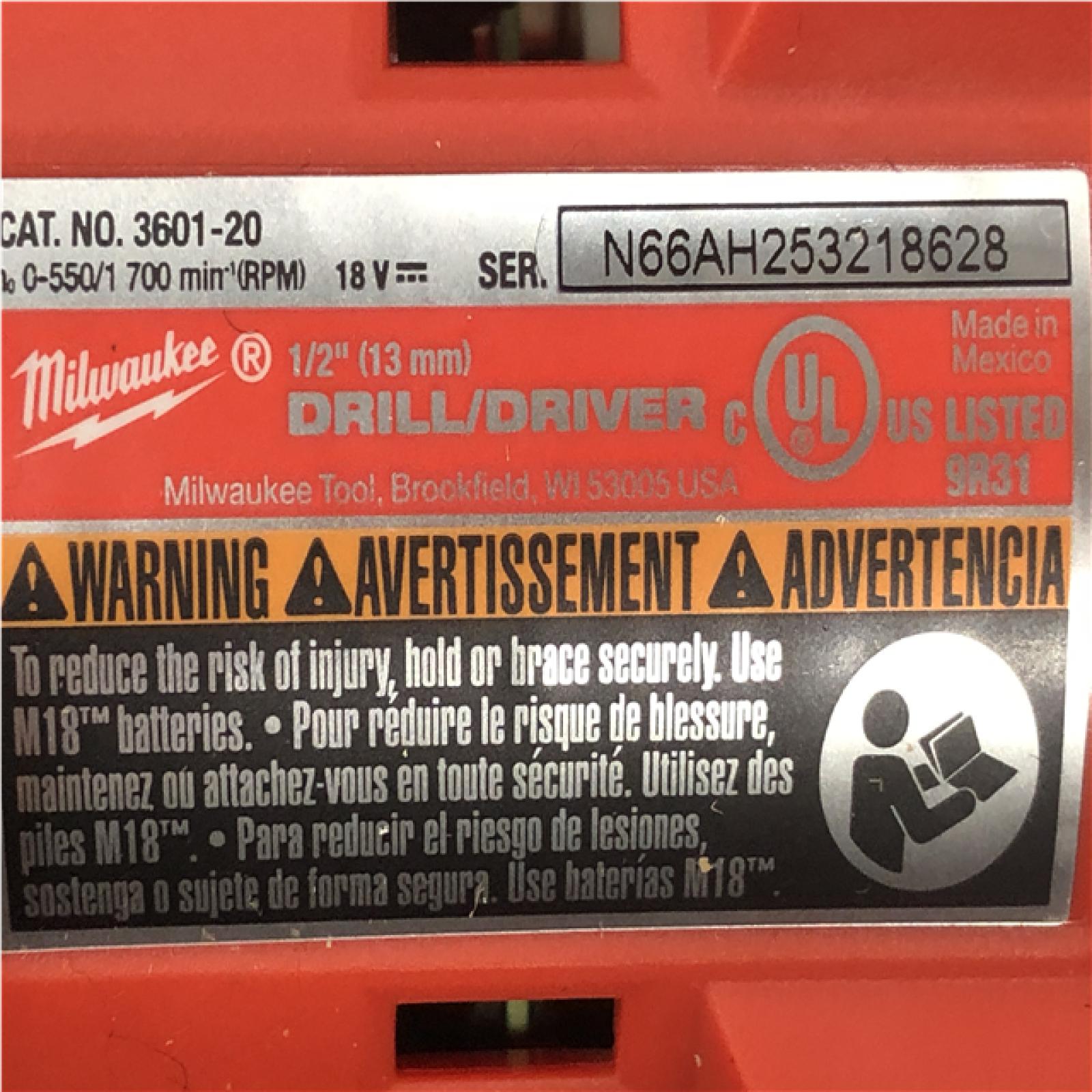 AS-IS Milwaukee 18V Lithium-Ion Brushless Cordless Compact Drill/Impact Combo Kit