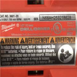 AS-IS Milwaukee 18V Lithium-Ion Brushless Cordless Compact Drill/Impact Combo Kit