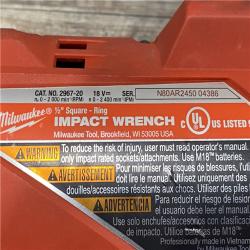 AS-IS Milwaukee FUEL 18V Lithium-Ion Brushless Cordless 1/2 in. Impact Wrench w/Friction Ring Kit