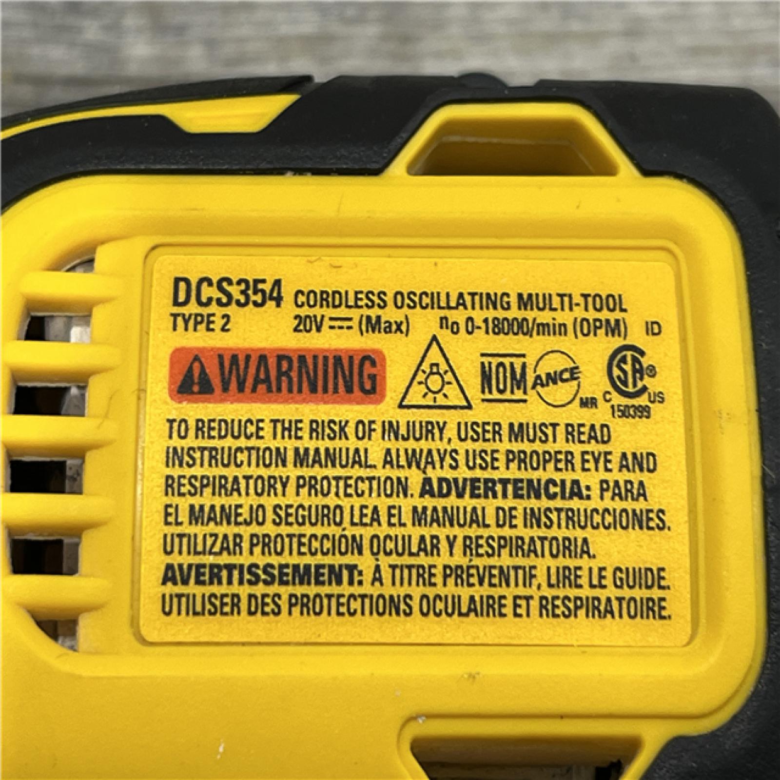 AS-IS DEWALT ATOMIC 20V MAX Cordless Brushless Oscillating Multi Tool Kit