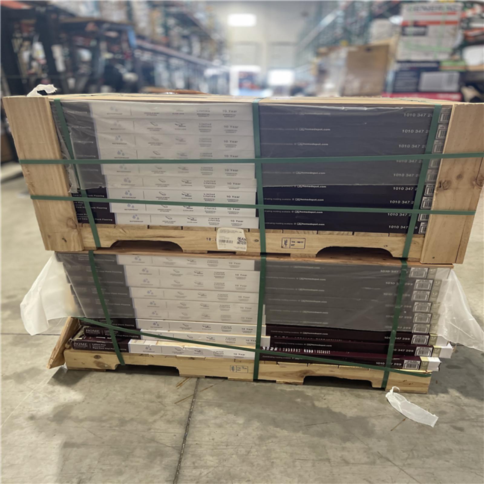 DALLAS LOCATION - Home Decorators Collection Lathem Pine 12 MIL x 7 in. W x 48 in. L Waterproof Click Lock Luxury Vinyl Plank Flooring (23.77 sqft/case) PALLET-(72 CASES)