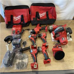 AS-IS Milwaukee 18V Lithium-Ion Cordless (8-Tool) Combo Kit