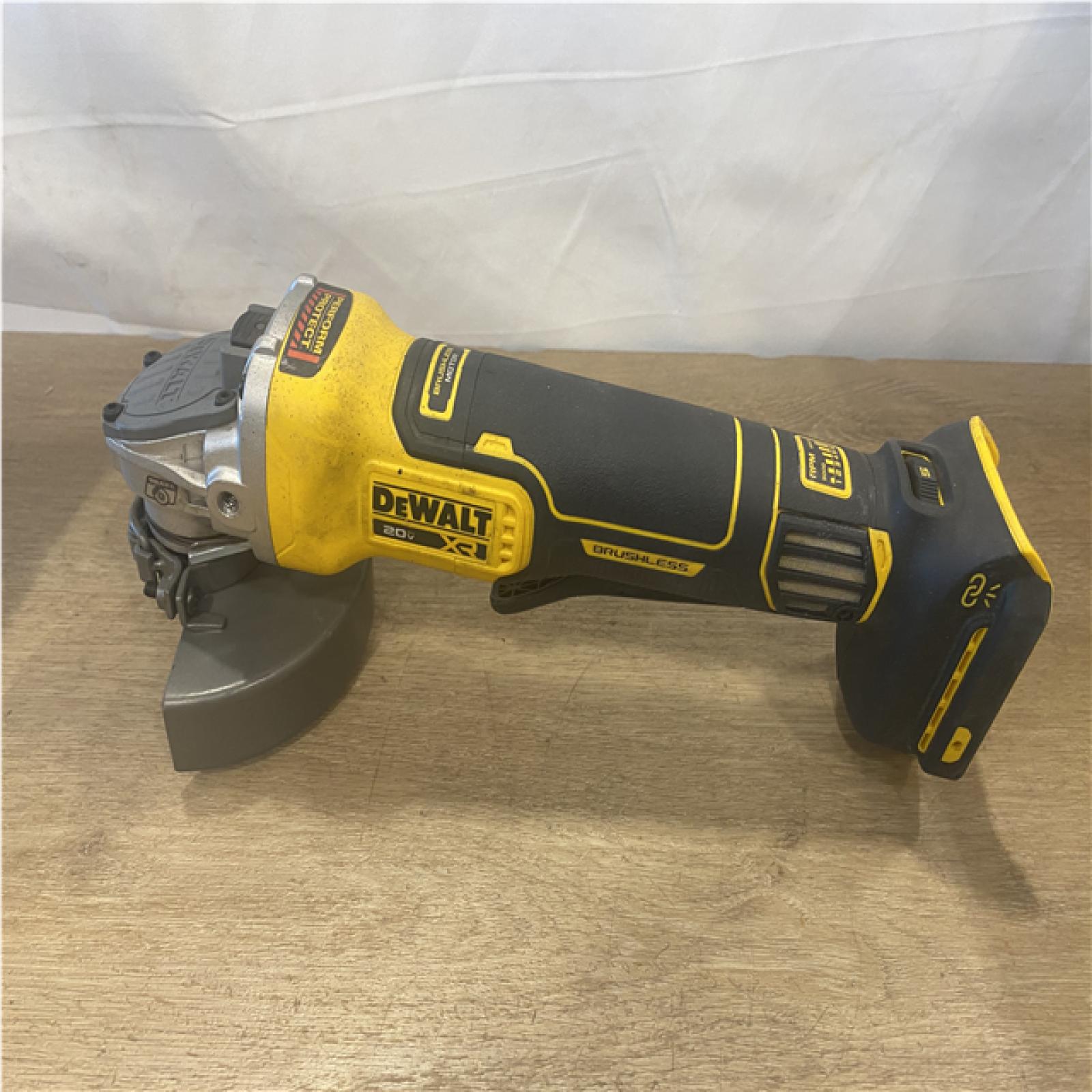 AS-IS DEWALT 20V XR Cordless 4-1/2. in. to 5 in. Variable Speed Angle Grinder (Tool Only)