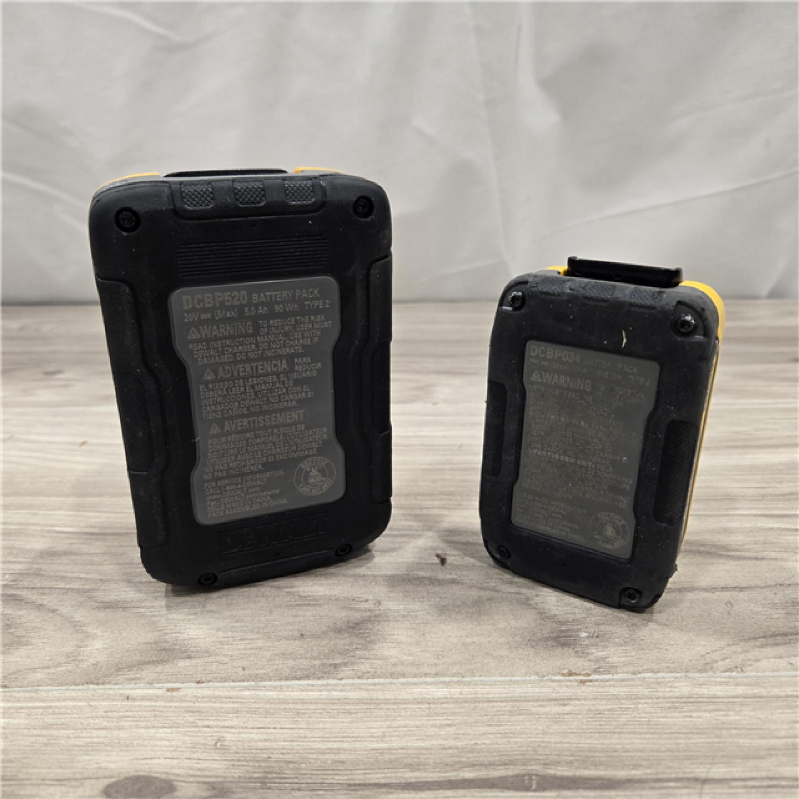 AS-IS Dewalt DCBP315-2C 20V MAX POWERSTACK Batteries and Charger Starter Kit