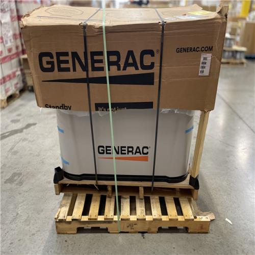 DALLAS LOCATION- AS-IS Generac 26 kW Air-Cooled Whole House Home Standby Generator w/ 200 amp Transfer Switch