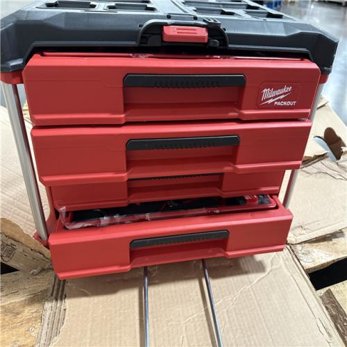 California AS-IS Milwaukee Hand Tool Set w/Packout 4-Drawer Tool Box; Appears in Excellent Condition