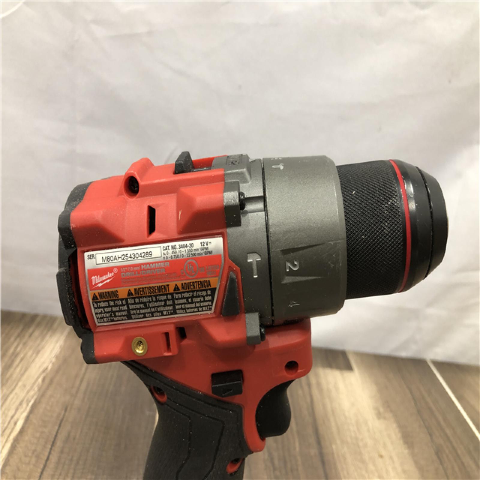 AS-IS Milwaukee FUEL 12-Volt Lithium-Ion Brushless Cordless Hammer Drill and Impact Driver Combo Kit