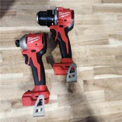 HOUSTON LOCATION - AS-IS Milwaukee 18-Volt Lithium-Ion Brushless Cordless Compact Hammer Drill/Impact Combo Kit