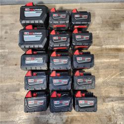 HOUSTON LOCATION - AS-IS MILWAUKEE BATTERY PACK QTY - 15