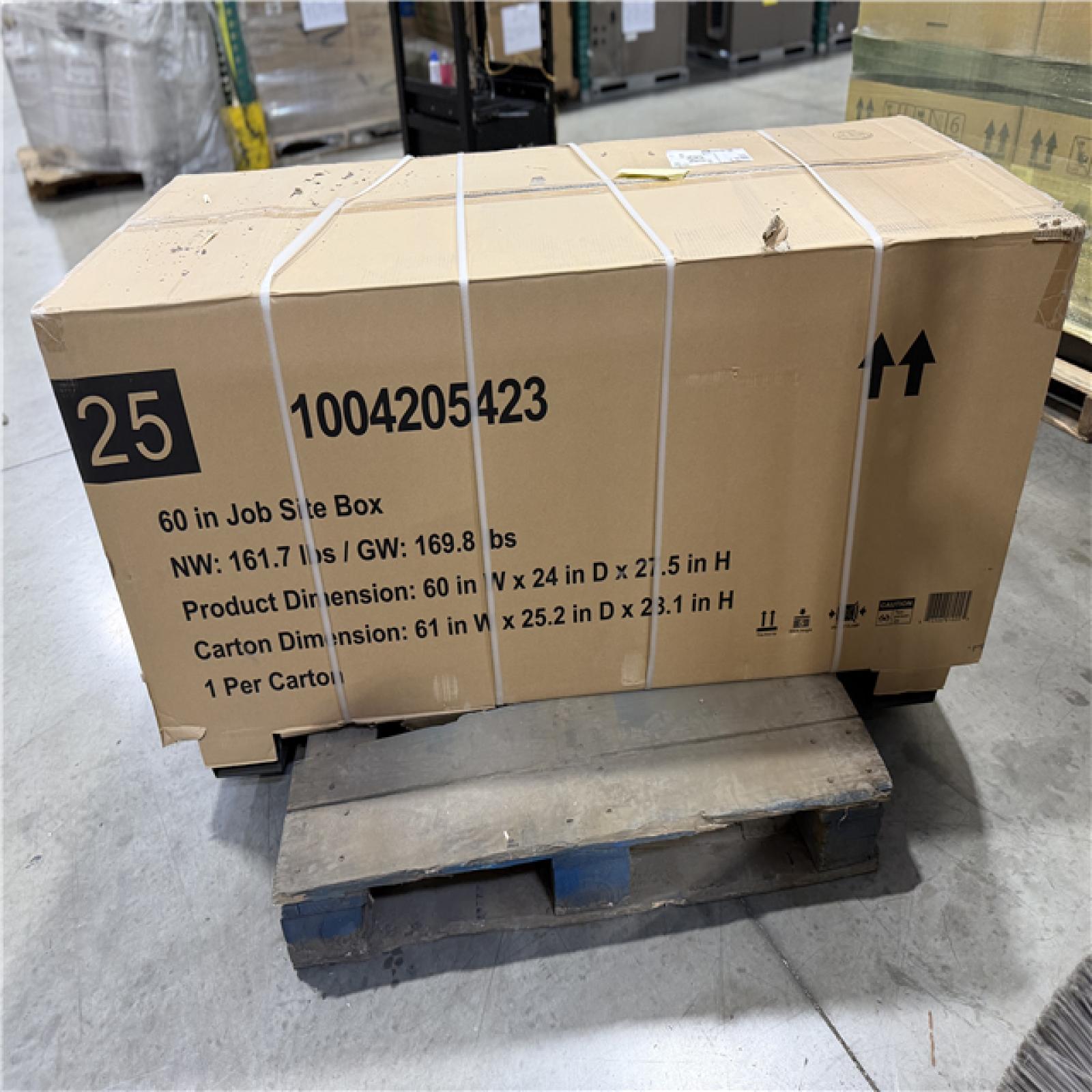 DALLAS LOCATION - AS-IS Husky Tool Storage 60 in. W Black Steel Job Site Toolbox