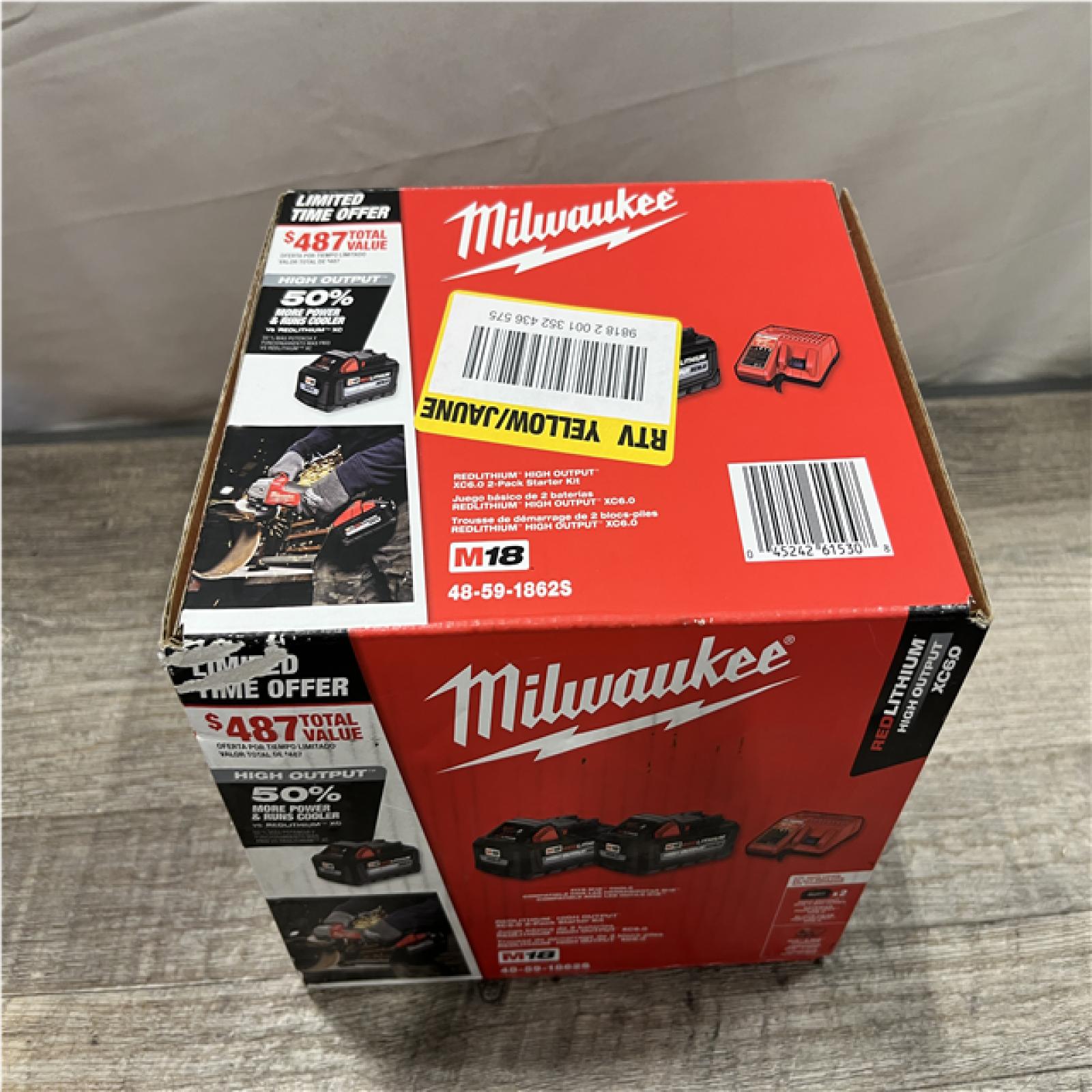 NEW - Milwaukee 18-Volt Lithium-Ion High Output Starter Kit