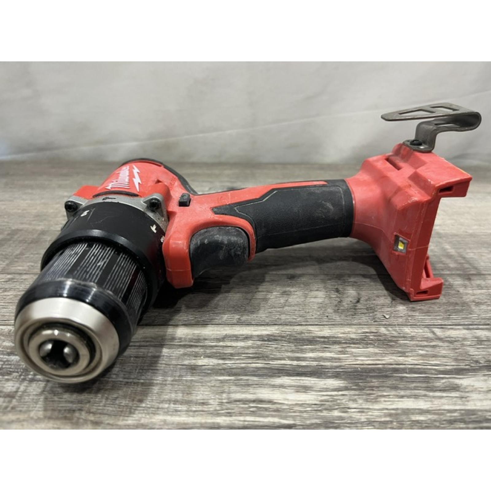 AS-IS Milwaukee 18V Lithium-Ion Brushless Cordless 1/2 in. Compact Hammer Drill/Driver Kit