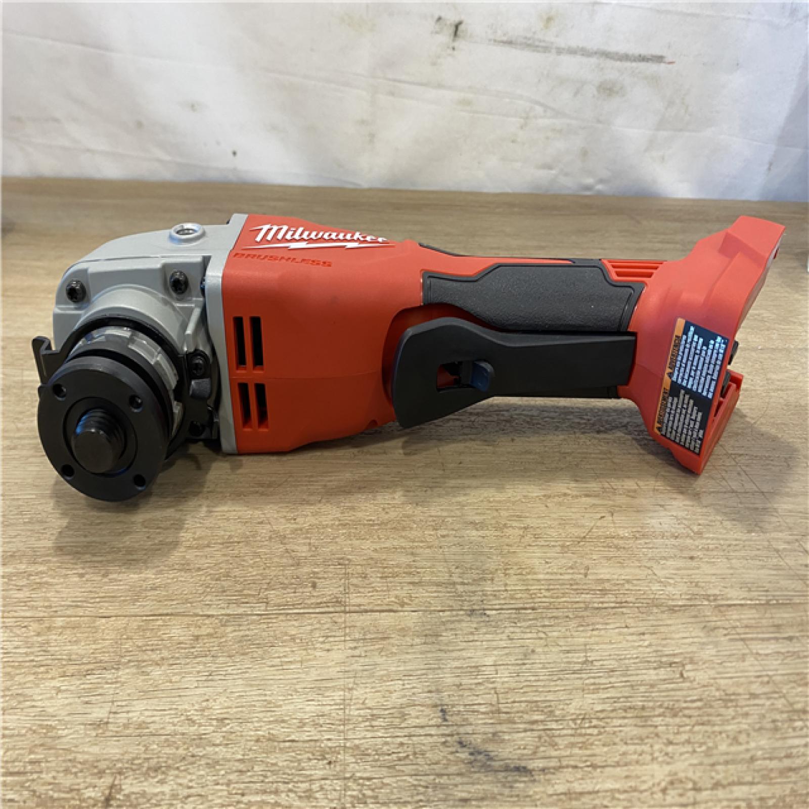 AS-IS Milwaukee 18V Lithium-Ion Brushless Cordless 4-1/2 in./5 in. Grinder w/Paddle Switch (Tool-Only)
