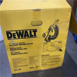 As-Is - DeWalt 15 Amp Corded 12 in. Compound Double Bevel Miter Saw