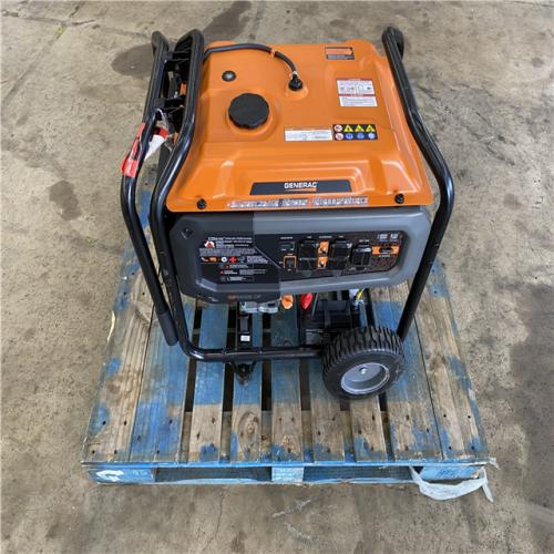 Houston Location - AS-IS Generac GP6500E DF 6500 Running Watts Generator