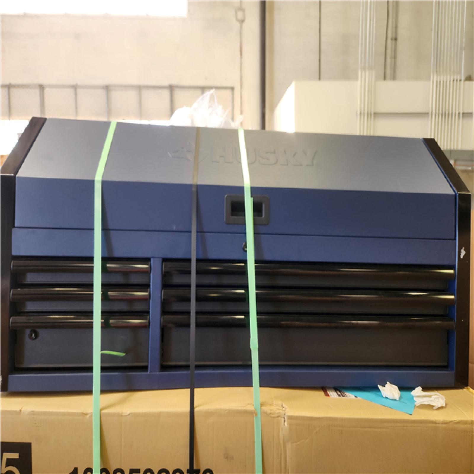 Phoenix NEW Husky Heavy-Duty 52 in. W 15-Drawer Matte Blue Steel Rolling Tool Chest Combo