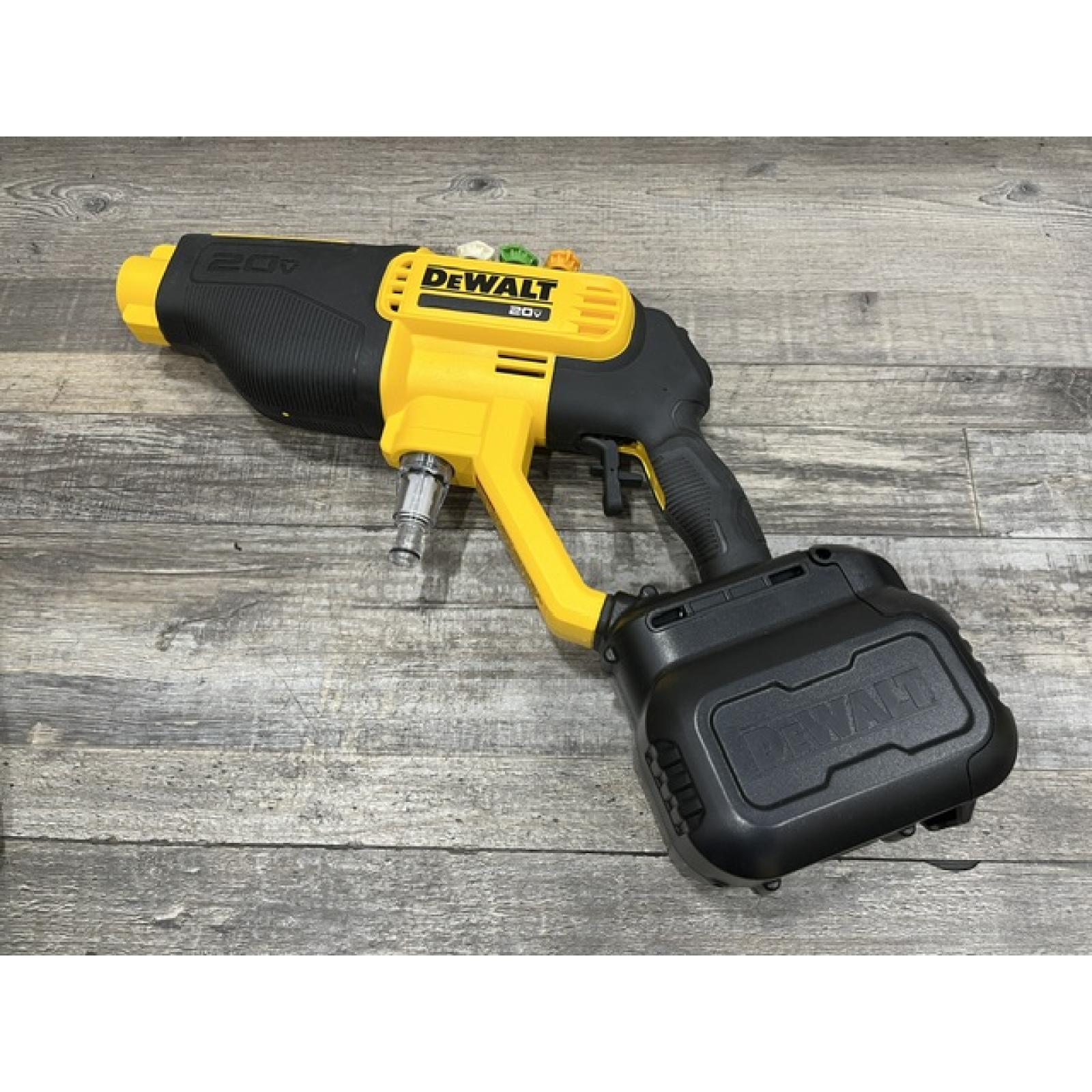 AS-IS DEWALT 20V MAX 550 PSI 1.0 GPM Cold Water Cordless Power Cleaner with 4-Nozzles (Tool Only)