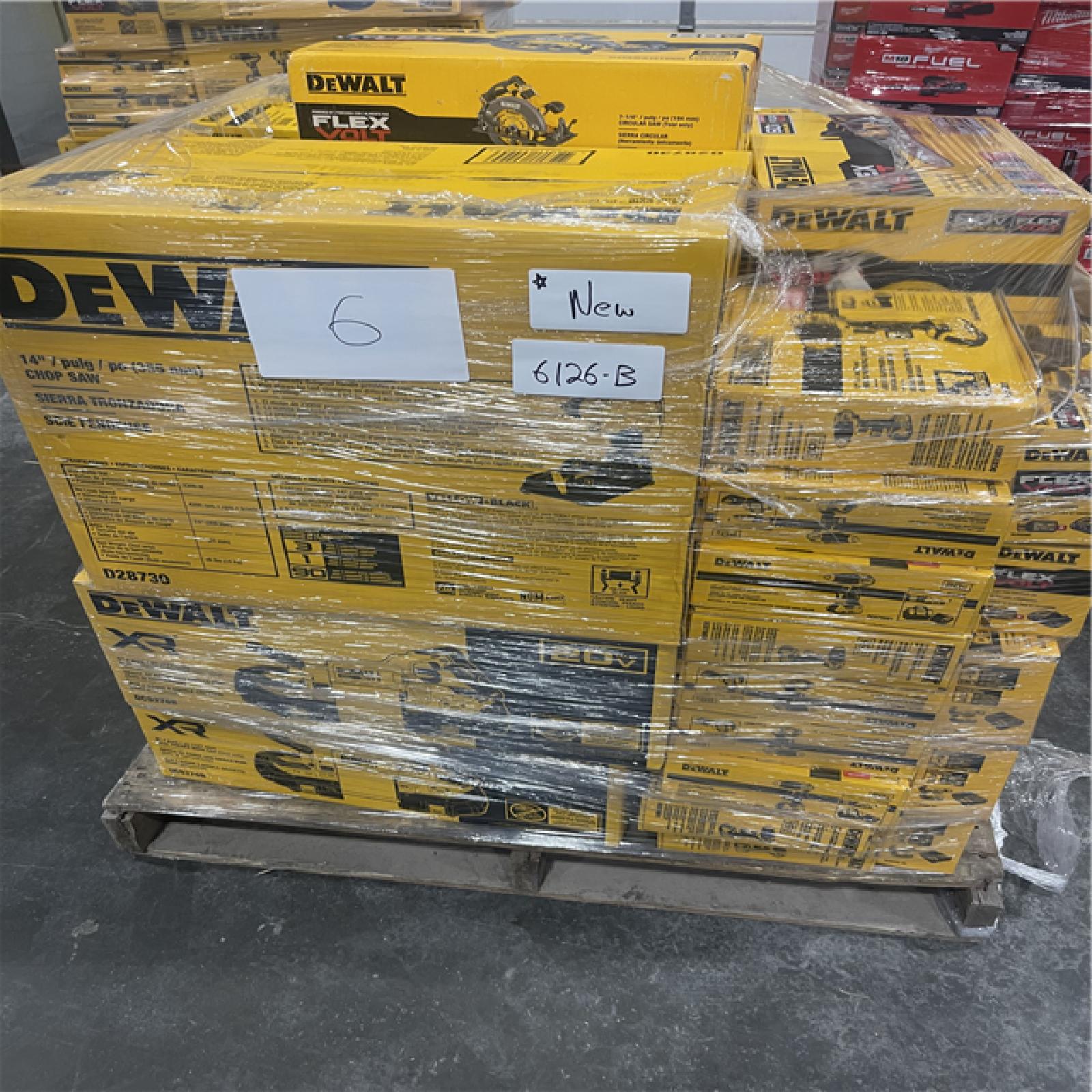 Atlanta Location NEW DEWALT AND MILWUAKEE power tools and more (5 Pallets) 6126-B