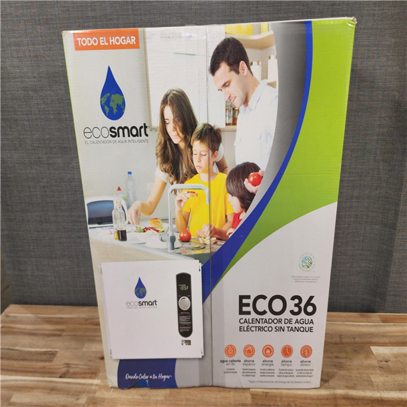 HOUSTON LOCATION - AS-IS (NEW) ECO36 TANKLESS ELECTRIC WATER HEATER
