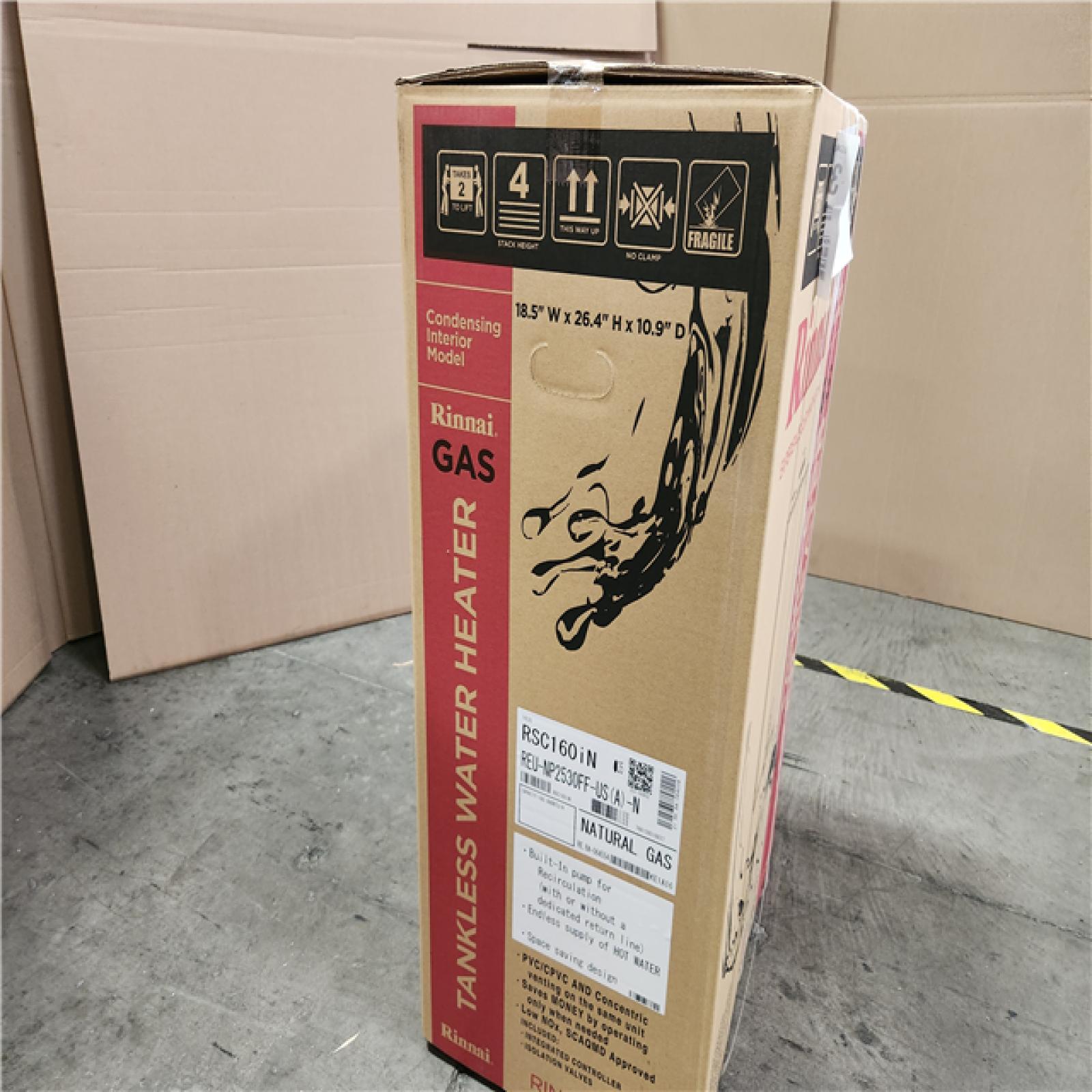 Phoenix NEW Rinnai RSC160iN Super High Efficiency Plus 9 GPM 160,000 BTU Natural Gas Interior Tankless Water Heater