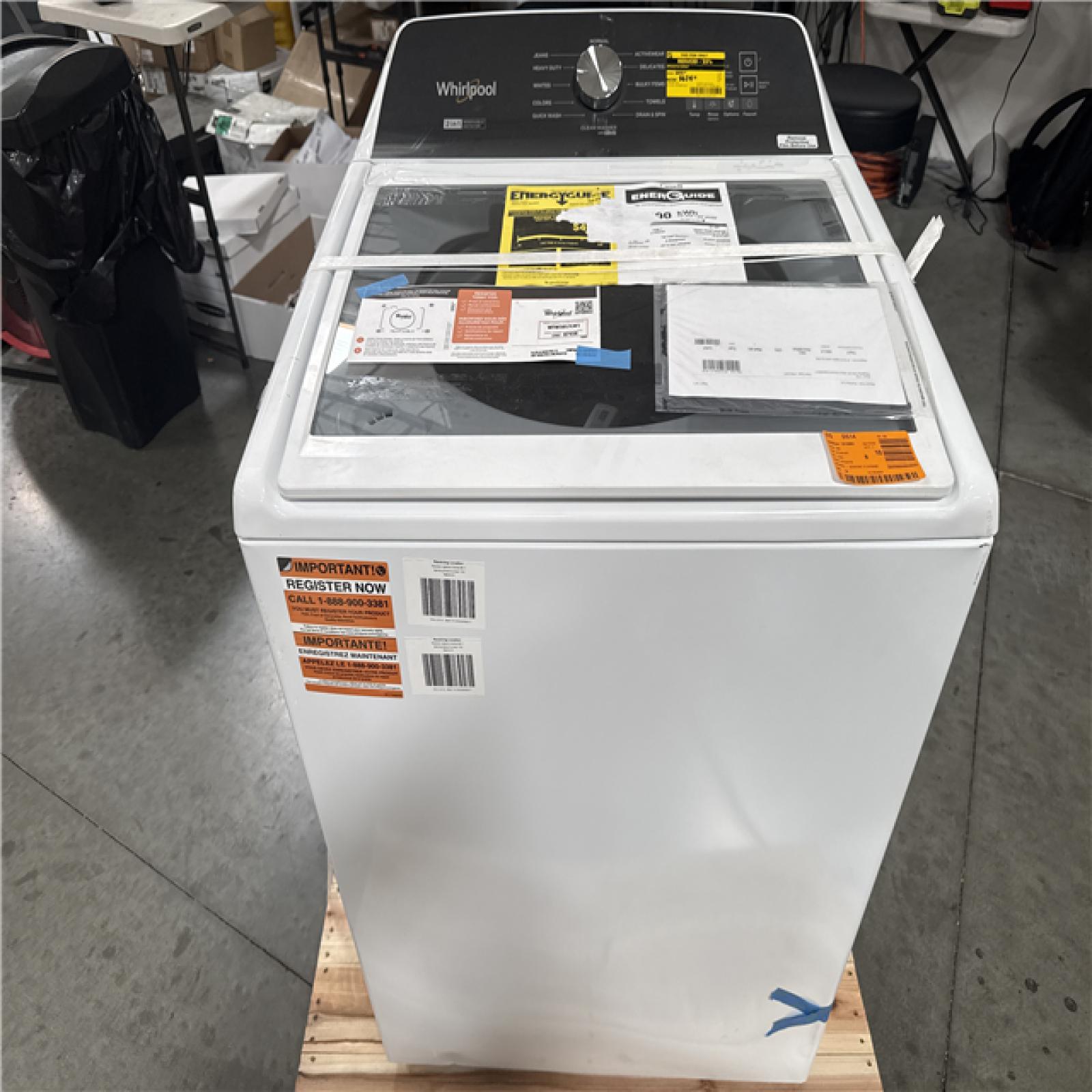 CALIFORNIA AS-IS WHIRPOOL WASHING MACHINE WTW5057LW1