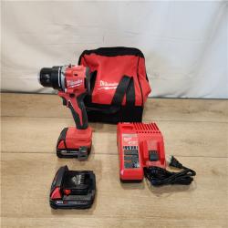AS-IS- Milwaukee  18V Lithium-Ion Brushless Cordless 1/2 in. Compact Drill/Driver Kit