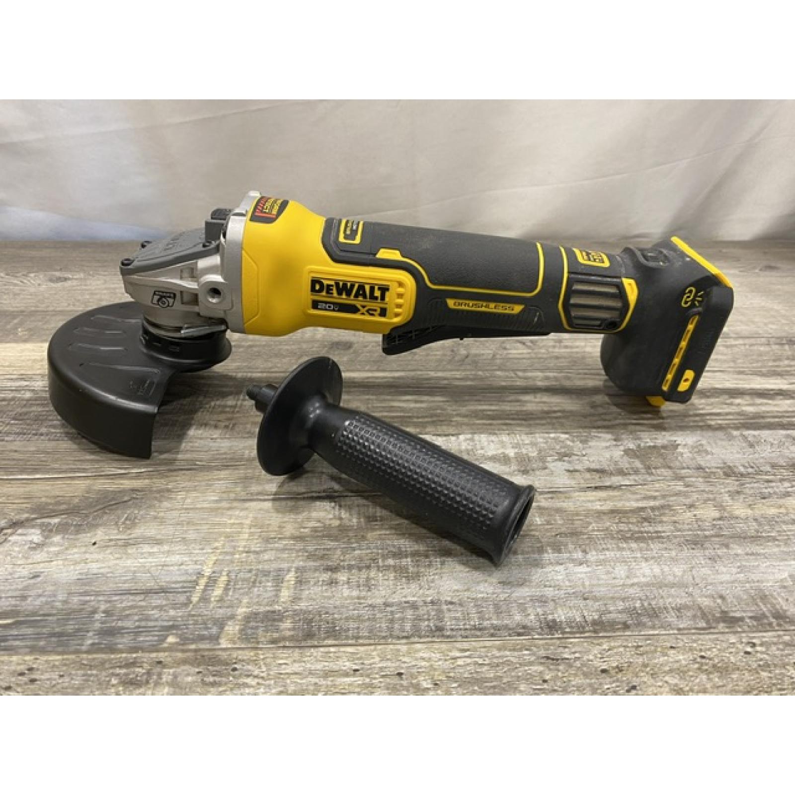 AS-IS DEWALT 20V XR Cordless 4-1/2. in. to 5 in. Variable Speed Angle Grinder (Tool Only)