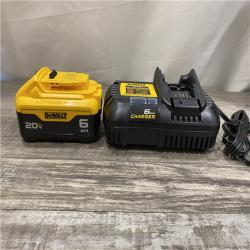 AS-IS DEWALT 20V MAX Lithium-Ion 6.0 Ah Battery and Charger