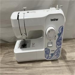 AS-IS Brother LX3817 Reliable Beginner Full-Size Sewing Machine with 17 Built-In Stitches - White
