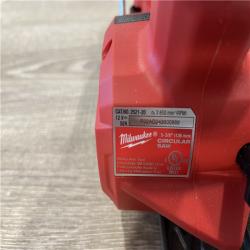AS-IS Milwaukee FUEL 12V Lithium-Ion Brushless 5-3/8 in. Cordless Circular Saw (Tool-Only)