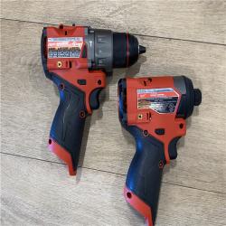AS-IS Milwaukee FUEL 12-Volt Lithium-Ion Brushless Cordless Hammer Drill and Impact Driver Combo Kit