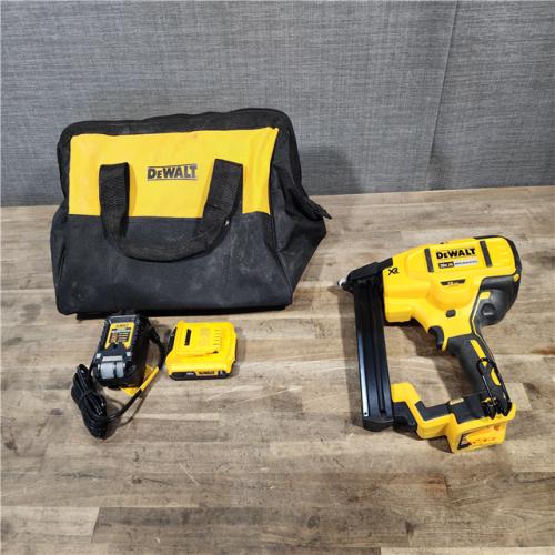 HOUSTON LOCATION - AS-IS DeWALT DCN681D1 20V MAX 18ga Cordless Brushless Narrow Crown Stapler Kit w/ BATTERY & CHARGER