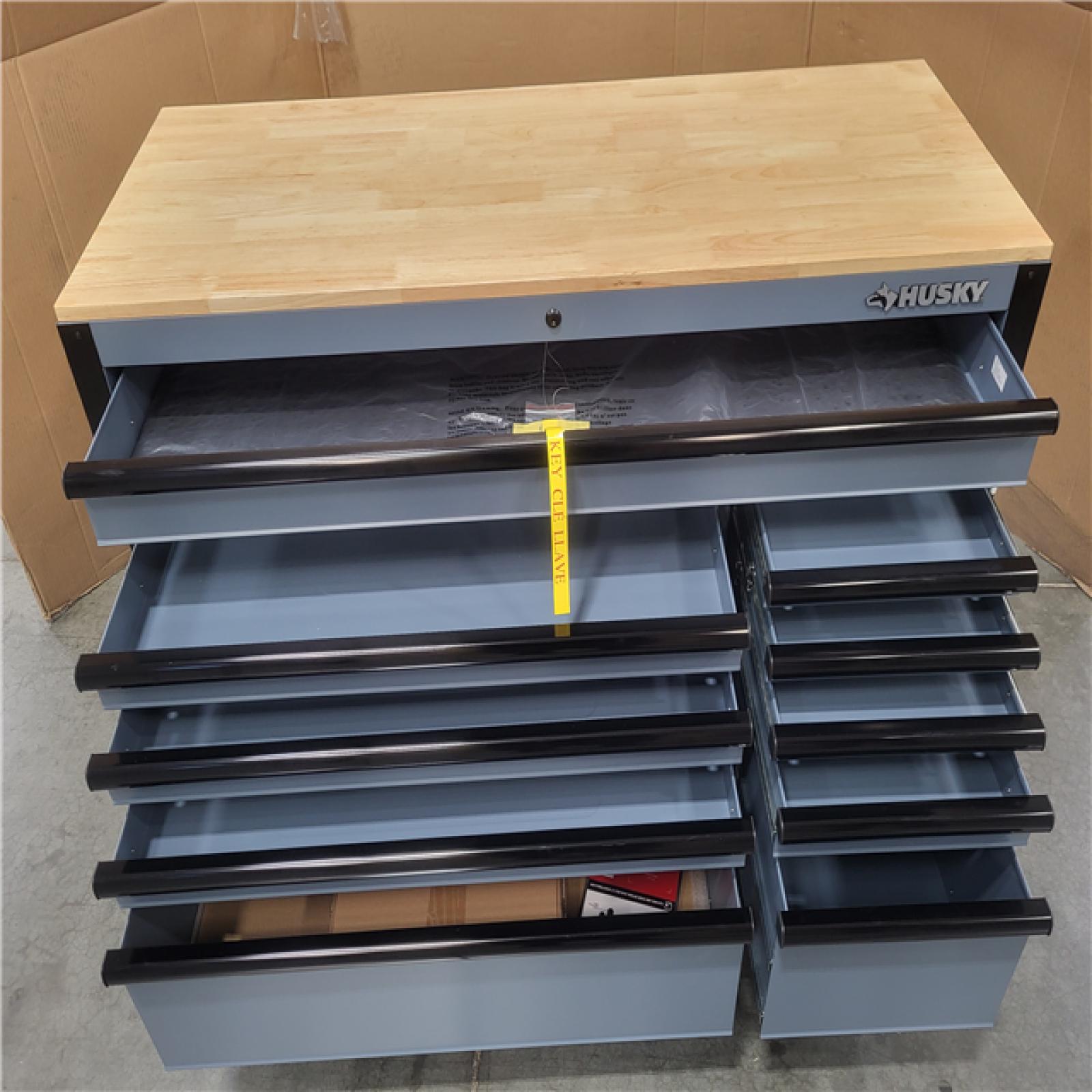 CALIFORNIA NEW HUSKY 52 INCH 10 DRAWER MOBILE WORK BENCH