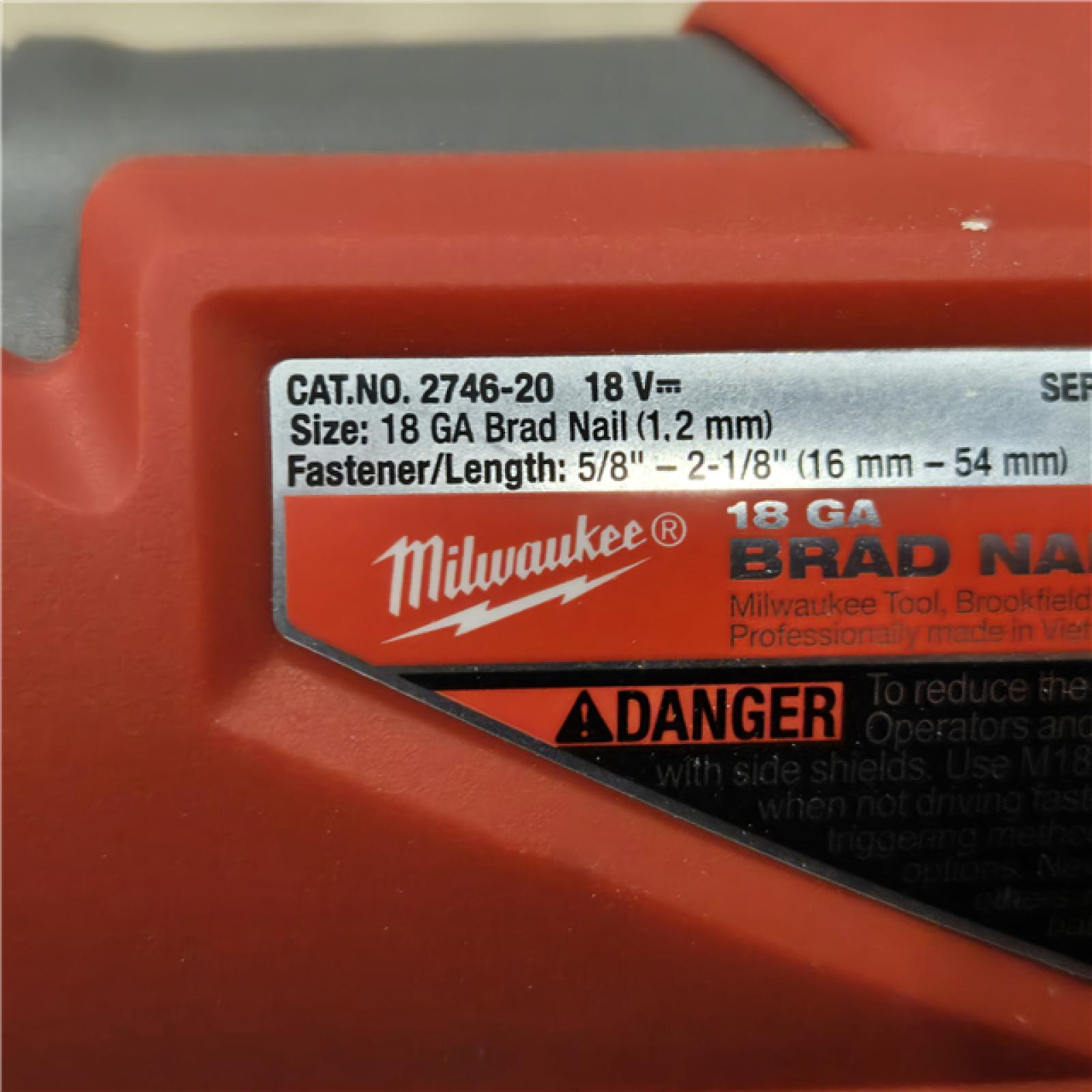 AS-IS Milwaukee M18 FUEL 18 Gauge Brad Nailer (TOOL ONLY)